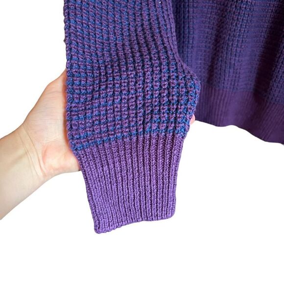 Sweater Collection by VanHeusen purple ramie & cotton sweater - Picture 4 of 8